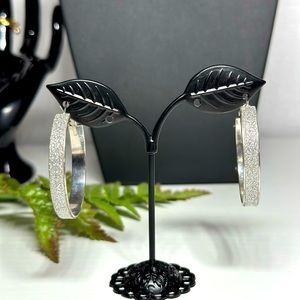 Glitter Hoop Womens Earring
